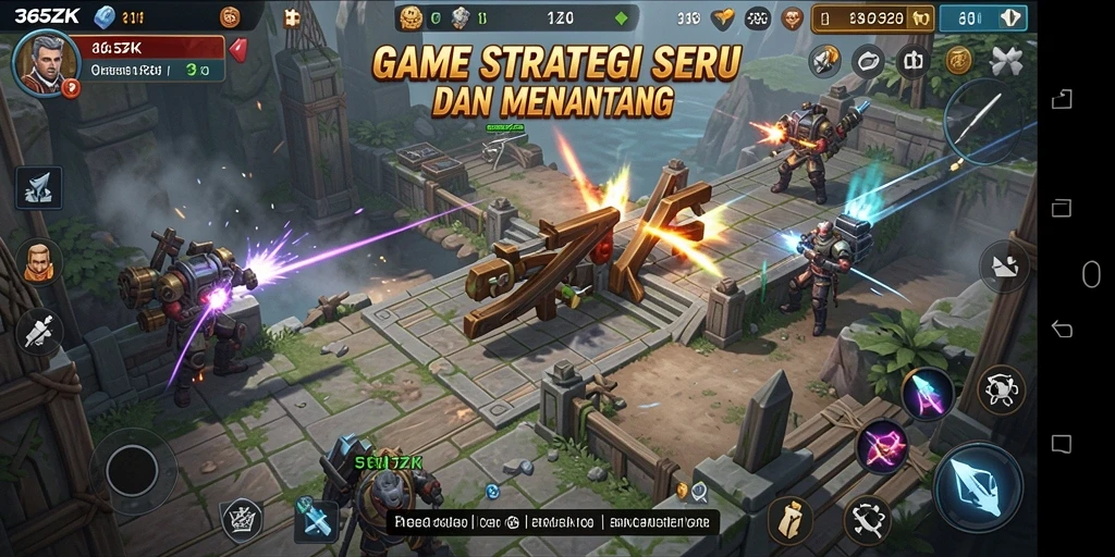 Screenshot gameplay 365ZK yang menegangkan dan strategis.