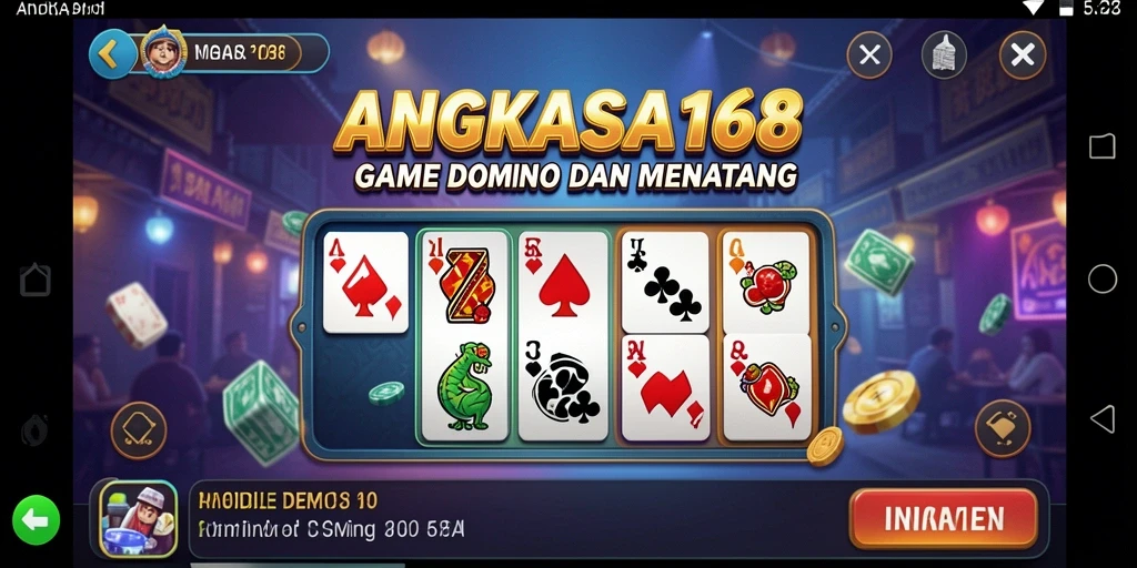 Screenshot utama ANGKASA168 menunjukkan gameplay Domino yang seru dan menarik.