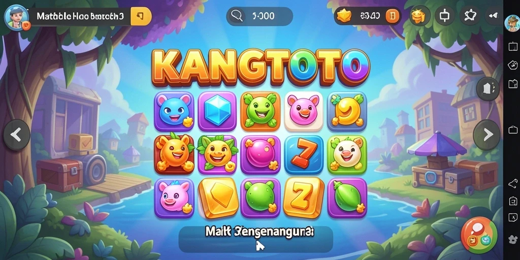 Gameplay seru KANGTOTO dengan visual Match-3 yang menarik.