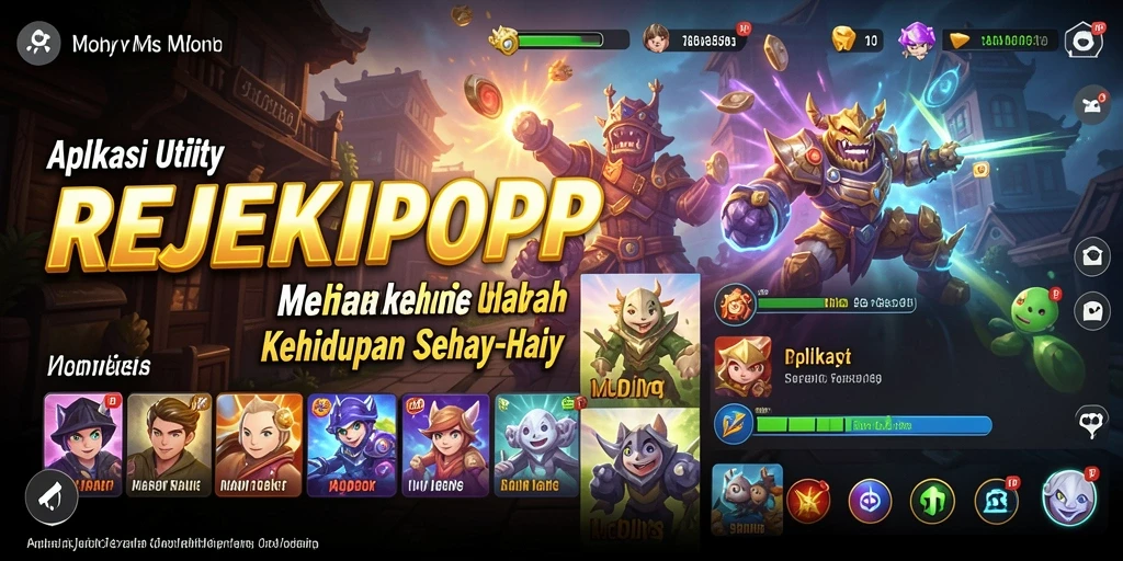 Tampilan antarmuka REJEKIPOP yang memudahkan navigasi pengguna.