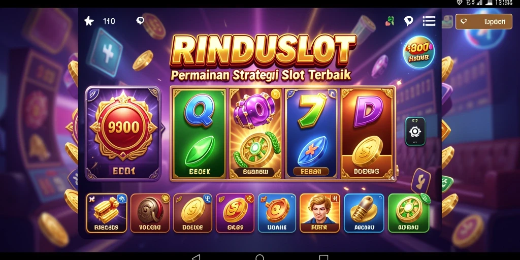 Screenshot utama RINDUSLOT menampilkan gameplay seru dan grafis yang memukau.