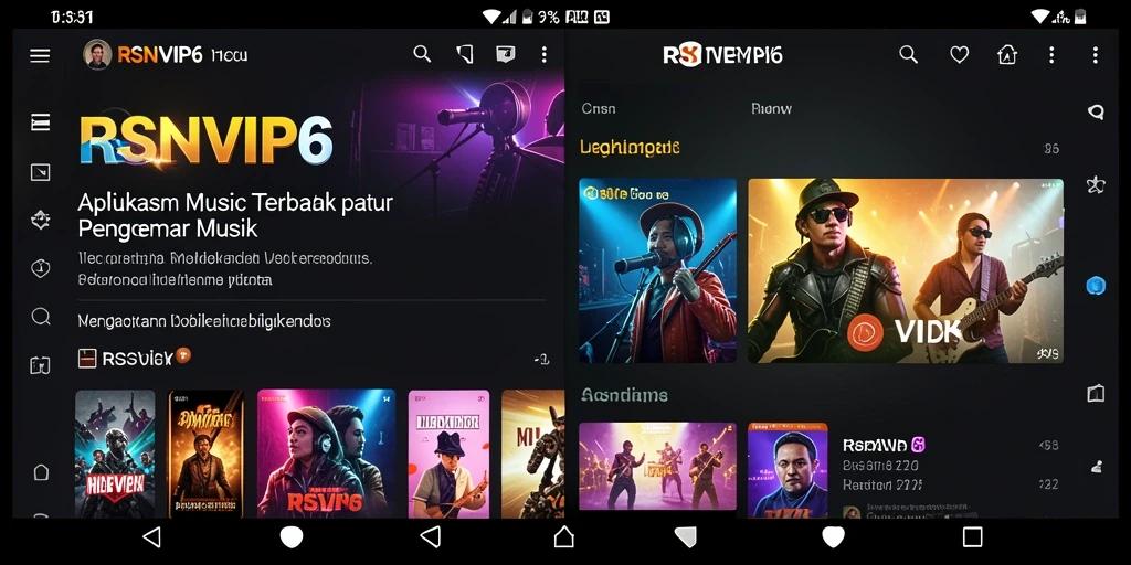 Tampilan gameplay RSNVIP6 yang dinamis dan interaktif dalam menikmati musik.